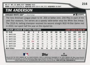 2023 Topps Big League #216 Tim Anderson Back