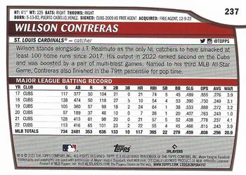 2023 Topps Big League #237 Willson Contreras Back