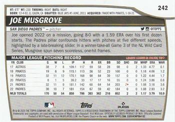 2023 Topps Big League #242 Joe Musgrove Back