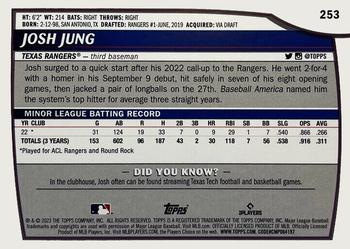 2023 Topps Big League #253 Josh Jung Back