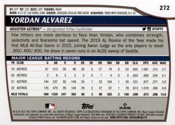 2023 Topps Big League #272 Yordan Alvarez Back