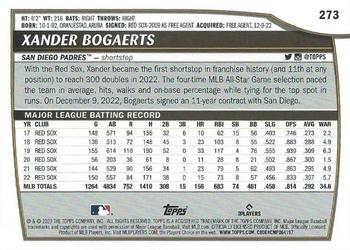 2023 Topps Big League #273 Xander Bogaerts Back