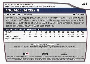 2023 Topps Big League #279 Michael Harris II Back