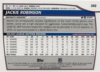 2023 Topps Big League #302 Jackie Robinson Back