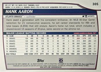 2023 Topps Big League #305 Hank Aaron Back