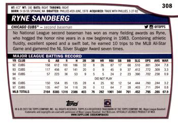 2023 Topps Big League #308 Ryne Sandberg Back
