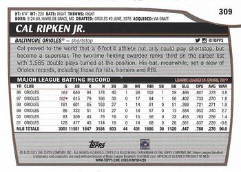 2023 Topps Big League #309 Cal Ripken Jr. Back