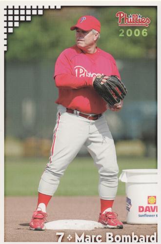 2006 Philadelphia Phillies Photo Cards #NNO Marc Bombard Front