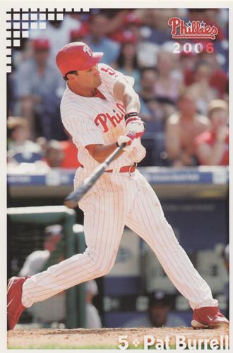 2006 Philadelphia Phillies Photo Cards #NNO Pat Burrell Front