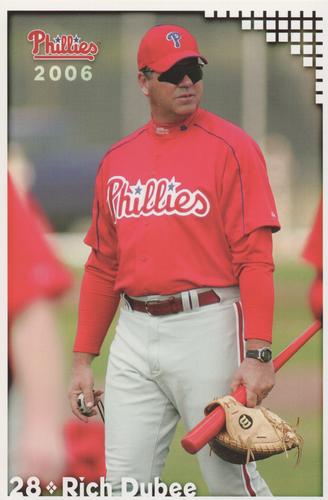 2006 Philadelphia Phillies Photo Cards #NNO Rich Dubee Front