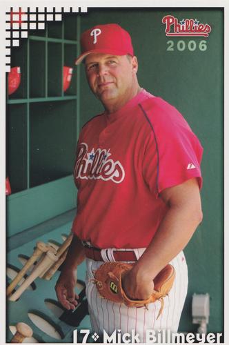 2006 Philadelphia Phillies Photo Cards - 2nd Edition Update #NNO Mick Billmeyer Front