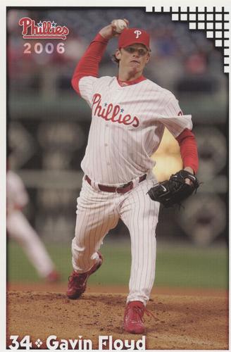 2006 Philadelphia Phillies Photo Cards - 2nd Edition Update #NNO Gavin Floyd Front