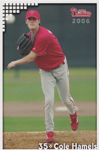 2006 Philadelphia Phillies - 2nd Edition Update #NNO Cole Hamels Front