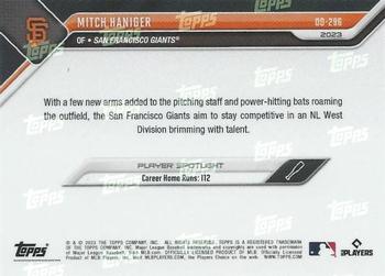 2023 Topps Now Road to Opening Day San Francisco Giants #OD-296 Mitch Haniger Back