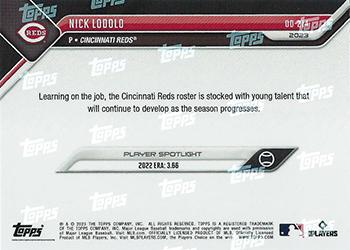 2023 Topps Now Road to Opening Day Cincinnati Reds #OD-214 Nick Lodolo Back