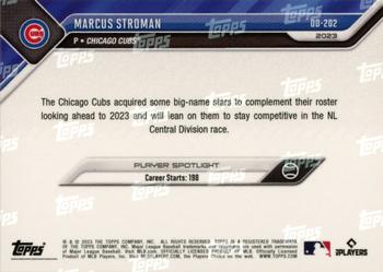 2023 Topps Now Road to Opening Day Chicago Cubs #OD-202 Marcus Stroman Back