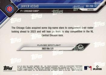 2023 Topps Now Road to Opening Day Chicago Cubs #OD-208 Javier Assad Back