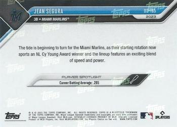 2023 Topps Now Road to Opening Day Miami Marlins #OD-165 Jean Segura Back
