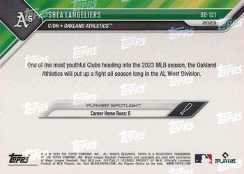 2023 Topps Now Road to Opening Day Oakland Athletics #OD-121 Shea Langeliers Back