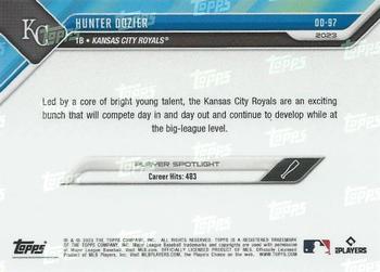 2023 Topps Now Road to Opening Day Kansas City Royals #OD-97 Hunter Dozier Back