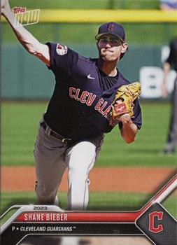 2023 Topps Now Road to Opening Day Cleveland Guardians #OD-62 Shane Bieber Front