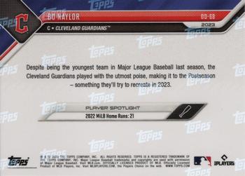 2023 Topps Now Road to Opening Day Cleveland Guardians #OD-68 Bo Naylor Back