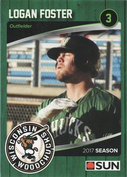 2017 Wisconsin Woodchucks #NNO Logan Foster Front