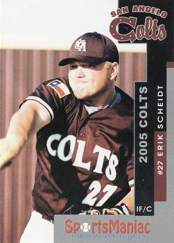 2005 San Angelo Colts #NNO Eric Scheidt Front