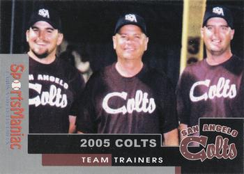2005 San Angelo Colts #NNO Jeff Mann / Randy Matthews / Joe Briley Front