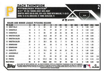 2023 Topps - Rip Party #2 Zach Thompson Back