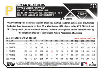 2023 Topps - Purple #570 Bryan Reynolds Back