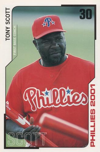 2001 Philadelphia Phillies #NNO Tony Scott Front