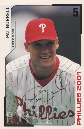 2001 Philadelphia Phillies - Black Facsimile Autographs #NNO Pat Burrell Front