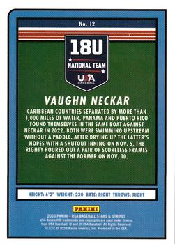 2023 Panini USA Baseball Stars & Stripes #12 Vaughn Neckar Back