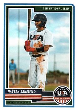 2023 Panini USA Baseball Stars & Stripes #20 Nazzan Zanetello Front