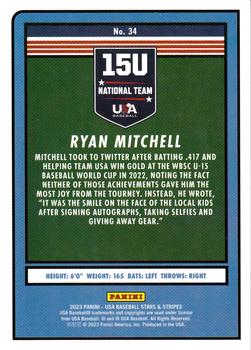 2023 Panini USA Baseball Stars & Stripes #34 Ryan Mitchell Back