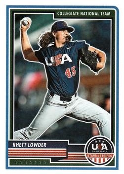 2023 Panini USA Baseball Stars & Stripes #74 Rhett Lowder Front