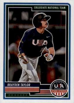 2023 Panini USA Baseball Stars & Stripes #81 Brayden Taylor Front