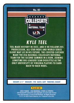 2023 Panini USA Baseball Stars & Stripes #82 Kyle Teel Back