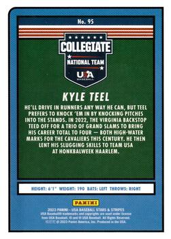 2023 Panini USA Baseball Stars & Stripes #95 Kyle Teel Back