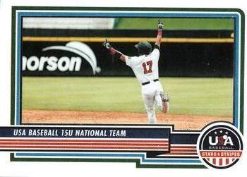 2023 Panini USA Baseball Stars & Stripes #100 15U National Team Front