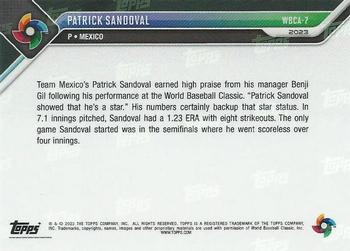 2023 Topps Now All-World Baseball Classic #WBCA-7 Patrick Sandoval Back