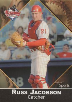 2002 MultiAd Reading Phillies Update #9 Russ Jacobson Front