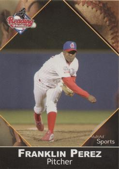 2002 MultiAd Reading Phillies Update #19 Franklin Perez Front