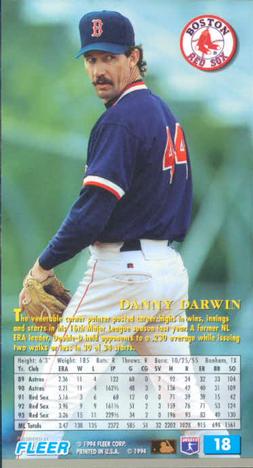 1994 Fleer Extra Bases #18 Danny Darwin Back