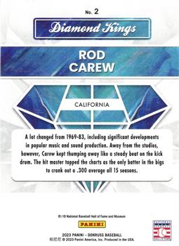 2023 Donruss #2 Rod Carew Back