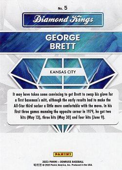 2023 Donruss #5 George Brett Back