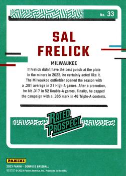 2023 Donruss #33 Sal Frelick Back