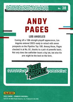 2023 Donruss #38 Andy Pages Back
