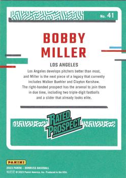 2023 Donruss #41 Bobby Miller Back